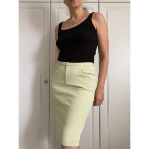 NEW DIANE VON FURSTENBERG LIME SKIRT